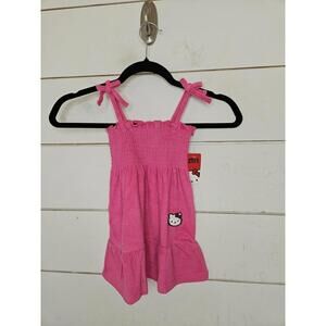 NWT Hello Kitty by Sanrio 2T pink terry cloth dress
